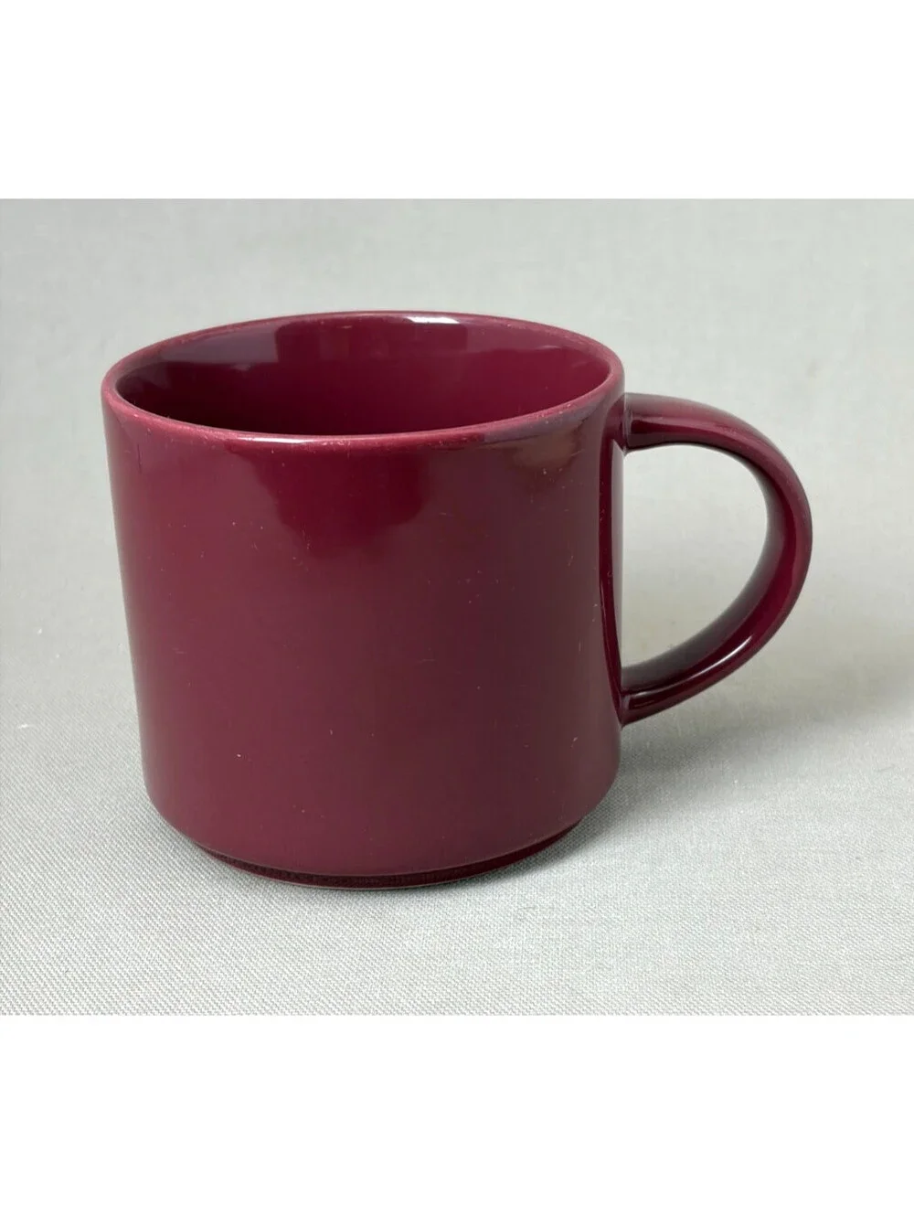 Starbucks 2013 Coffee Mug 14 oz Maroon Burgundy Ceramic Stacking Tea Cup